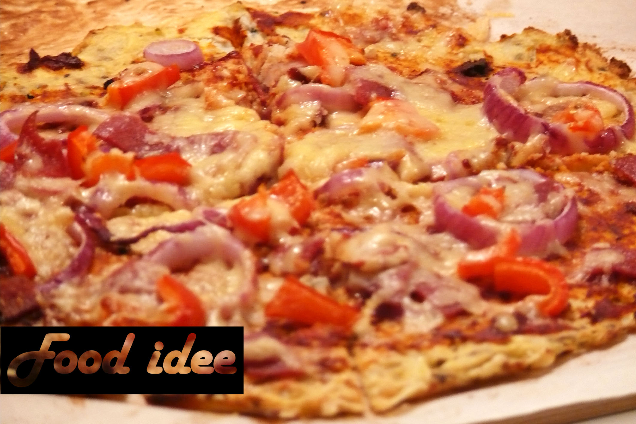 Gezonde snack: pizzabodem van bloemkool